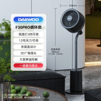 大宇(DAEWOO)空气循环扇电风扇家用宿舍卧室客厅办公室循环扇酷夜黑F30 pro