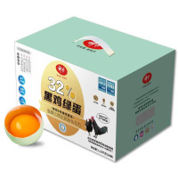 神丹(SHEN DAN) 无抗生素绿壳蛋礼盒 32%黑鸡绿蛋41g*30枚