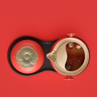 万仟堂(EDENUS)旅行茶具 高档快客杯陶瓷套装 事事如意·快客杯02