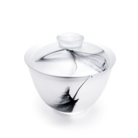 万仟堂(EDENUS)琉璃茶具 泡茶盖碗 和合水墨·盖碗 150ml