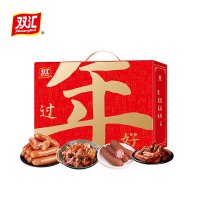 双汇熟食过年内配1.双汇香卤猪头肉200g 2.双汇蒜香肠380g 3.双汇麻辣卤鸭翅210g 4.双汇香嫩烤肉肠300