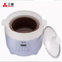 三源(SANYUAN)多功能紫砂隔水电炖锅 DGD35-A1 一锅四胆3L+0.45L*3