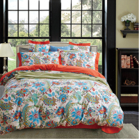 红豆 全棉磨毛件套 HDJ-2259 床单200*230cm被子230*250cm