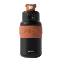 爱仕达(ASD)暖萌熊316L不锈钢真空保温杯800ml褐色 RWS80B12WG-D