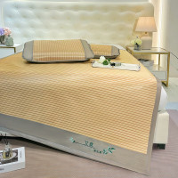 圣夫妮凉席SFN-204凉感亲肤艾草冰丝席三件套180*200cm