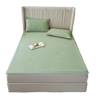 圣夫妮凉席SFN-206冰感润肤豆豆双面老粗布凉席三件套180*200cm