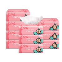 ·FLYING TOT·飞行托托原生木浆纯色抽纸-10包-M543