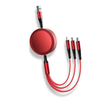 茁泥伸缩一拖三数据线S12