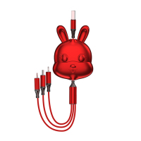 茁泥伸缩一拖三数据线S16