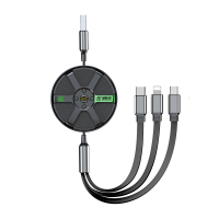 茁泥一拖三收纳车载数据线S17