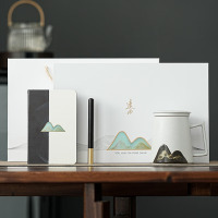 五拾缘精英杯文创三件套 白