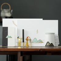 五拾缘精英文创五件套 白