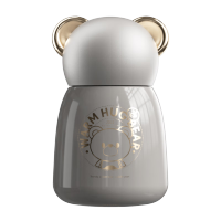 格沵GERM 抱抱熊保温杯(烟雨丁香灰)GE-22AW-B3