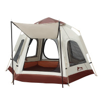 狼行者户外露营自动折叠六角帐篷lxz-80021