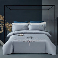 杉杉(FIRS)家纺匹马棉绣花四件套QFS18826 渔舟唱晚