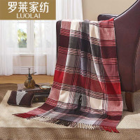 罗莱 英伦印象多功能披肩面料材质:100%腈纶 规格尺寸: 75×190CM