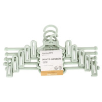 茶花(CHAHUA) 伸缩架衣架 裤架(1x5)亮灰色、亮绿色尺寸:31.4*21*0.84材质