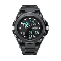 匹克(PEAK) 雾刃运动手表 黑色 YE51004