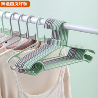 茶花(CHAHUA) 塑料加厚衣服撑子成人衣挂晾衣架 轻巧衣架 (1*6)07091T