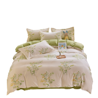 赛尔加“大麦时光”全棉床饰套件 被套200*230cm床单245*250cm
