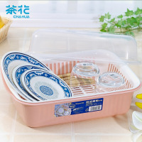 茶花(CHAHUA) 厨房置物架8颜色随机 小号欧式碗柜1818