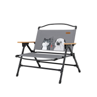 LUINGBOX露营盒子加宽欣悦折叠椅联名-大象灰
