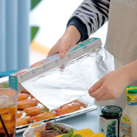 茶花(CHAHUA) 家用烘焙烧烤 优厚铝箔盒装L15银色尺寸:30cm*15m*0.015mm