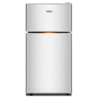 志高冰箱小型双门迷你小冰箱 BCD-69A158L 星光银