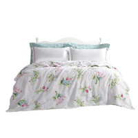 富安娜 磨毛印花云曳清风夏被203*229cm(370g)