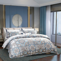 富安娜 提花四件套特洛伊 被套203*229cm床单230*250cm枕套74*48cm*2