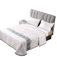 芳恩 TH-X1041 水洗床单席三件套 230×250cm 灰叶