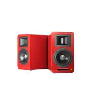 漫步者(EDIFIER) 立体声有源书架音箱 A100有源书架式HIFI音箱红色