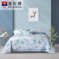 富安娜 床品四件套-江山如黛 被套203*229cm床单230*240cm被套74*48cm*2
