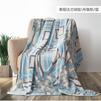 富安娜 单层舒柔法兰绒毯-布鲁斯 150*200cm(900g)