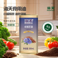 海天 亚麻籽油500ml铁桶