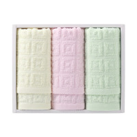 景福莱 吸水力强柔软洁面 透气亲肤 素提面巾3件套 33cm*70cm