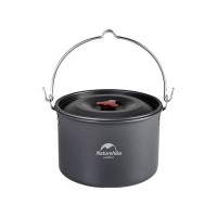 Naturehike挪客4-6人野营吊锅4L NH17D021-G灰色