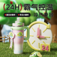 物生物(RELEA) 大力水守陶瓷内胆保温杯把手款1300ml JV012362-1300-MG芒里偷闲