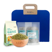 天地粮人防暑降温礼包A内配精品绿豆1000g 冰糖246*2