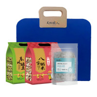 天地粮人防暑降温礼包B内配精品绿豆350g *5 八宝粥米 350g *5 冰糖246g