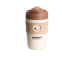 SNOOPY SNP6091史努比咖啡杯保温杯400ML 咖