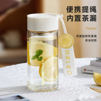 物生物(RELEA) 漾诗玻璃杯450ML JV012335-0450-BS奶泡白