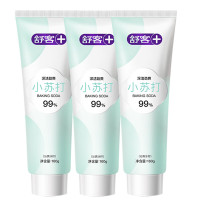 舒客 深洁劲爽小苏打牙膏(沁爽冰柠)160克*3