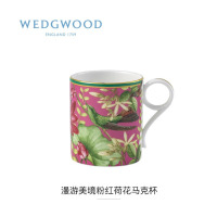 WEDGWOOD威基伍德1057272漫游美境粉红荷花马克杯