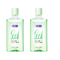 舒客 沁爽清新漱口水(茶爽清新)500mL*2瓶--无酒精