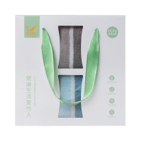 爱竹人竹韵双条盒B10(竹纤维条纹毛巾*2)