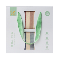 爱竹人竹韵双条盒B8(竹纤维细纹纱布巾*2)