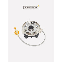 LUINGBOX 户外分体式炉具防风燃气灶炉头 星火mini炉 黑色