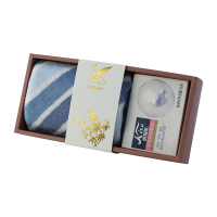 爱竹人旅行套装2(珍珠香皂*1 +竹纤维条纹毛巾*1)