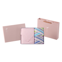 爱竹人温馨三件套(竹纤维条缎浴巾*1 +竹纤维条纹毛巾*2)